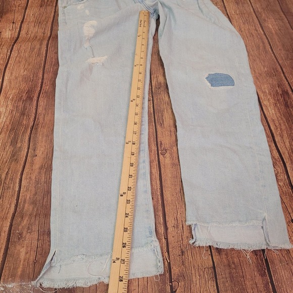 Adriano Goldschmied Womens Jeans 30 Ex-Boyfriend Slim Slouchy Raw Hem Distressed - Picture 8 of 14